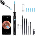 Ear Wax Removal - Earwax Remover Tool with 8 Pcs Ear Set - Ear Canal Cleaner with 1080P Camera - FSA HSA Eligible - Ear Cleaning Kit with 6 Ear Spoon - Ear Camera for iOS & Android