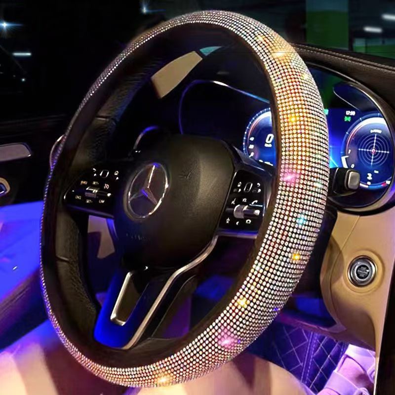 Rhinestone Steering Wheel Cover