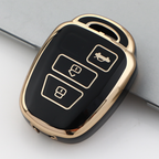 Carsine Toyota Car Key Case Golden Edge Black / Key case