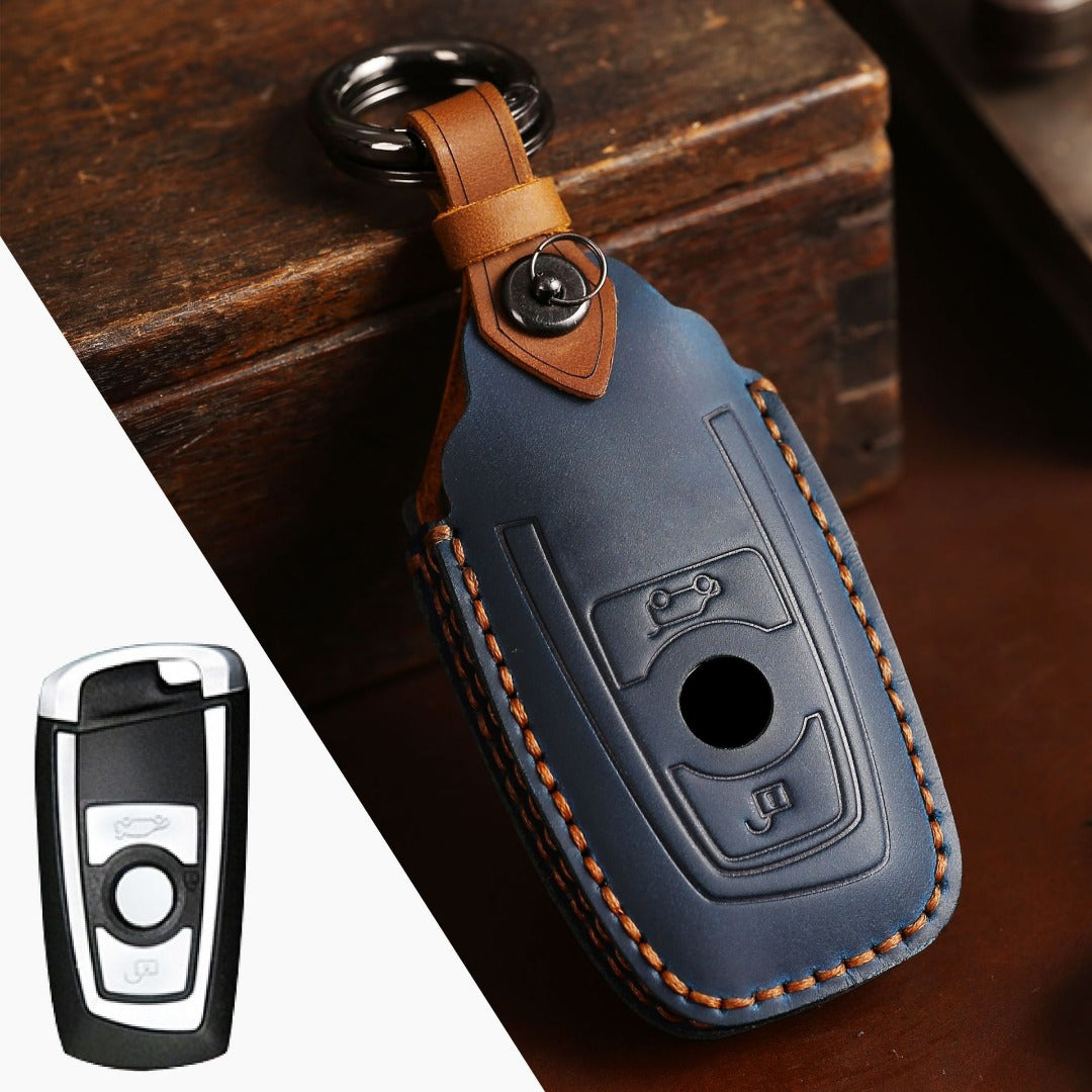 BMW Leather Car Key Cover 2,3 Button