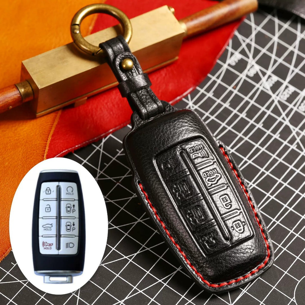 Luxury Genesis Key Fob Case - Handmade Leather Protector