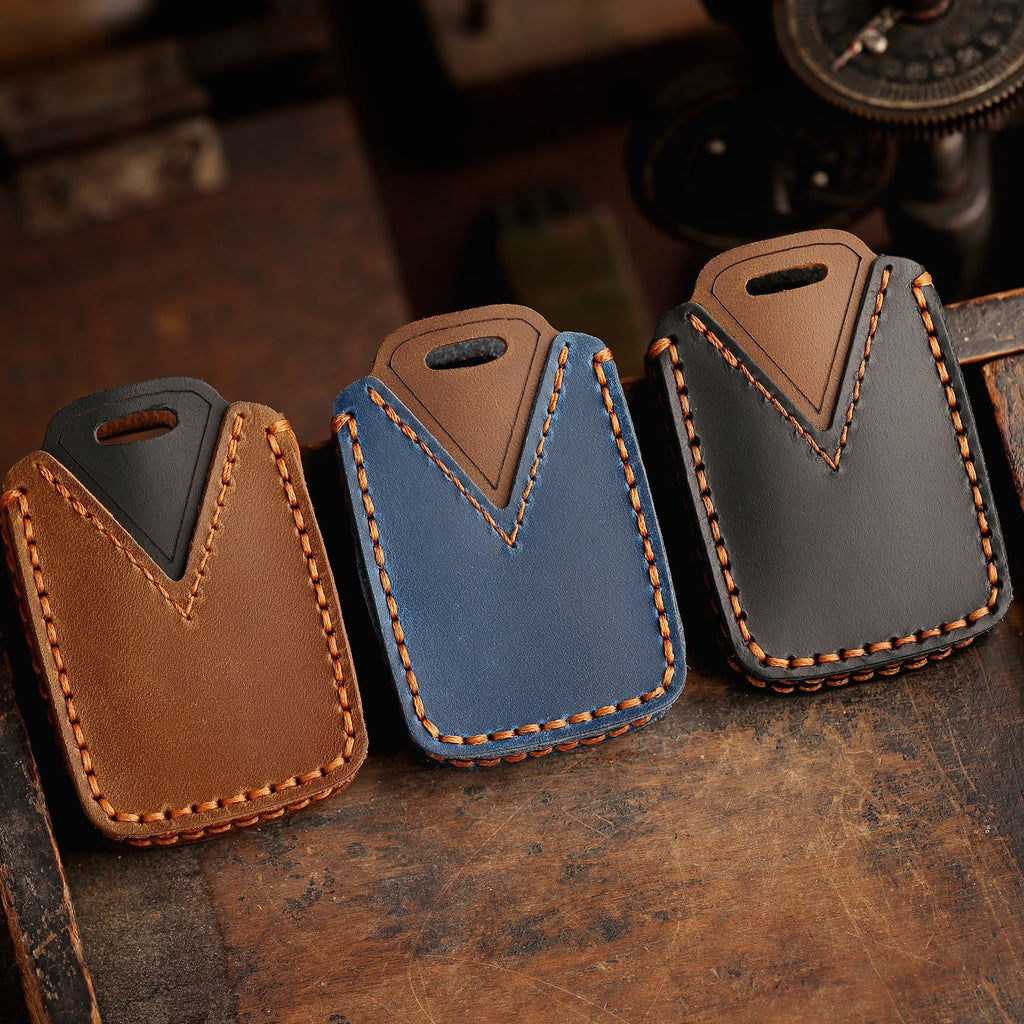 Chevrolet GMC Colorado Silverado Leder-Autoschlüsselhülle mit 4 oder 6 Tasten