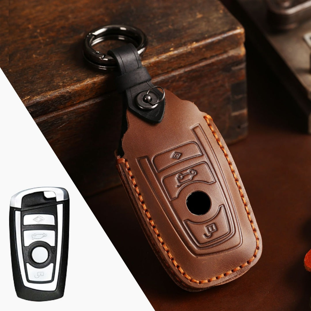 BMW Leather Car Key Cover 2,3 Button