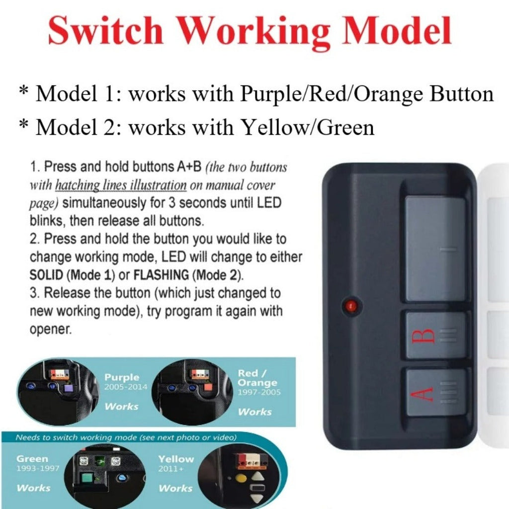 Carsine LiftMaster Chamberlain Craftsman Garage Door Opener Remote Replacement, 893LM 893Max 891LM 371LM 373LM 971LM 973LM, Extra Long-Range 3 PCS