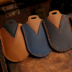 Étui de clé de voiture en cuir Infiniti 3,4 boutons