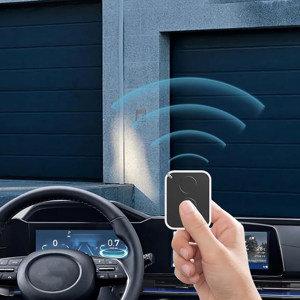 Garage Door Opener Hand Transmitter, FL02RE Compatible Nice Era ON2 ON4 ON2 ON4E FLO2, 2 Channel, 433.92 MHz