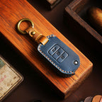 Carsine Honda Leather Car Key Cover 3 Button Black / 3 Button