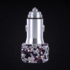 Car Rhinestone Charging Set