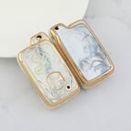 Carsine Toyota Car Key Case Gold Inlaid With Jade Grey / Key case