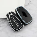 Carsine Chevrolet Holden Car Key Cover Silver Edge Black / Key case