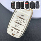 Jeep Wrangler Cherokee Compass Dodge Renegade Ram Chrysler Car Key Case Golden Edge