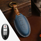 Nissan X-Trail Qashqai Tiida Teana Sylphy Housse de clé de voiture en cuir 2,3,4 boutons