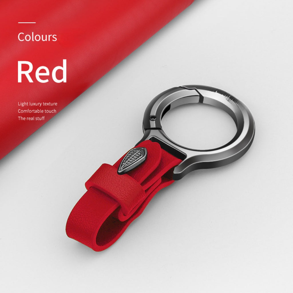 Schlüsselanhänger aus Rindsleder (Oberseite)