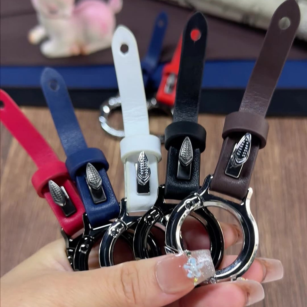 Schlüsselanhänger aus Rindsleder (Oberseite)