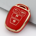 Carsine Toyota Car Key Case Golden Edge Red / Key case